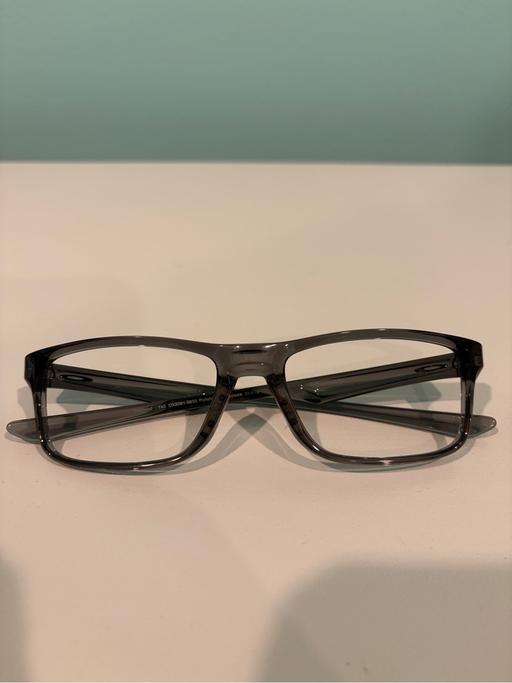 OAKLEY Plank 2.0 Eyeglasses Frames OX8081-0655 Polished Grey Smoke 55-18-145